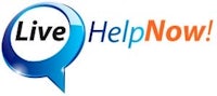 live help now logo on a white background